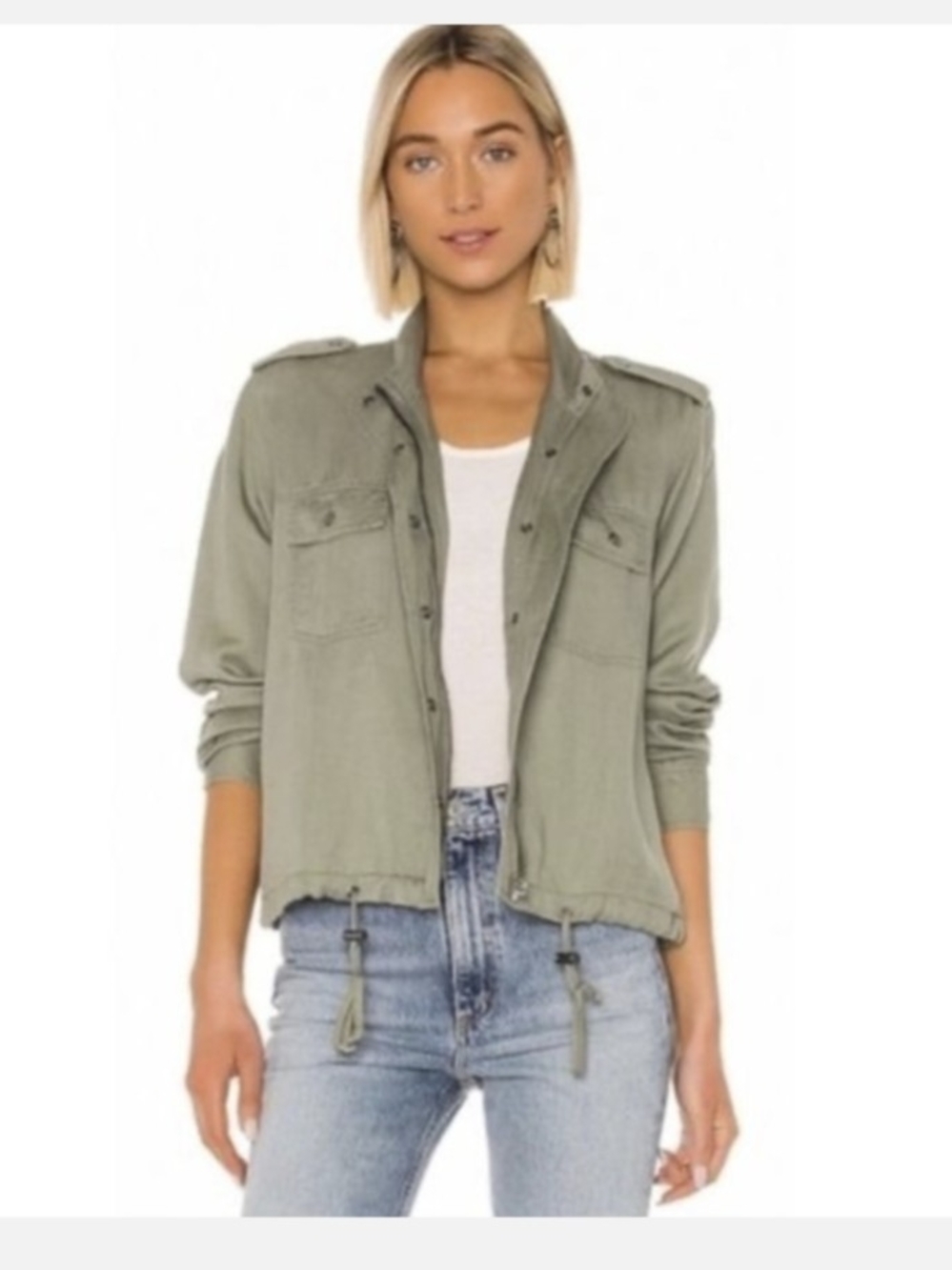 Rails Collins Green Drawstring Utility Jacket